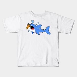 Shark with Pizza as Bait Kids T-Shirt